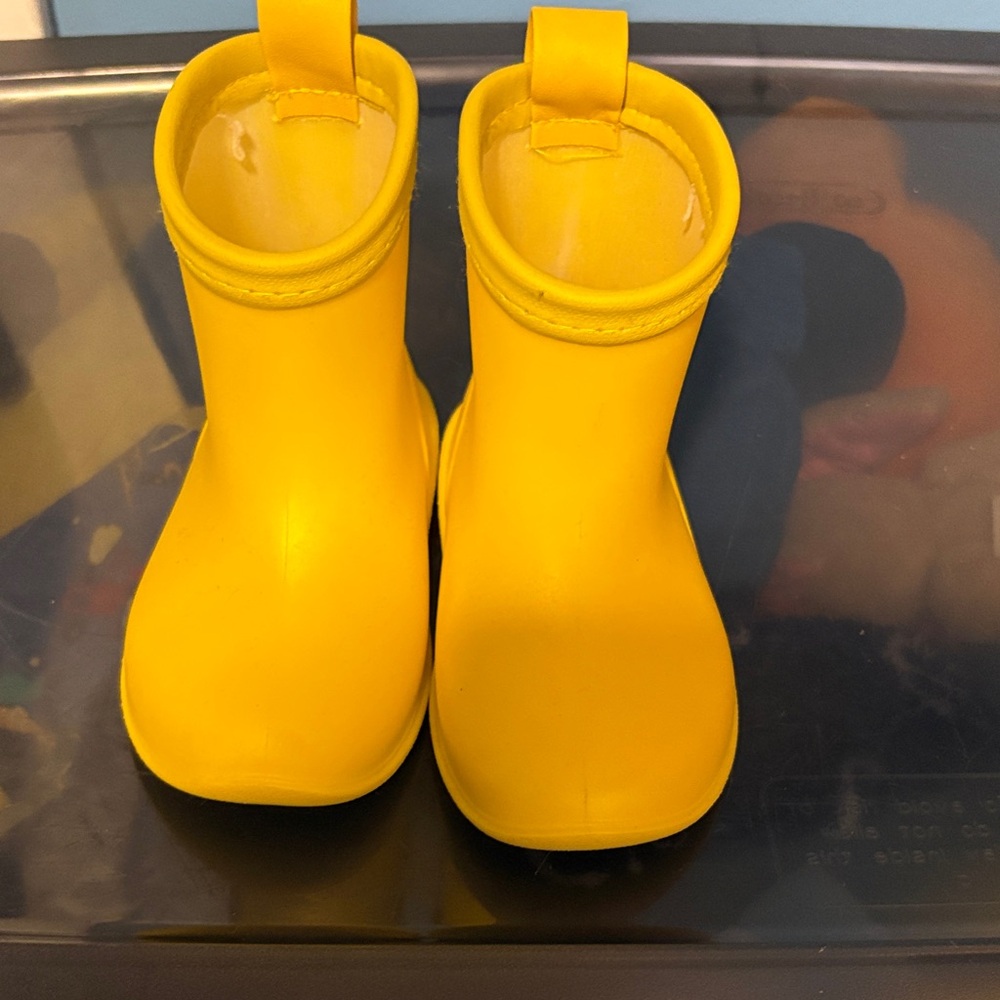 Yellow Kids Rain Boots